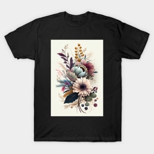 Delicate Botanical Flowers T-Shirt